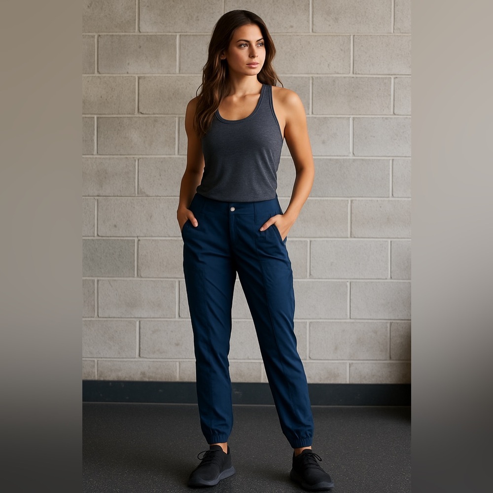 Athleta Navy Blue Trekkie Jogger Pants Size 0